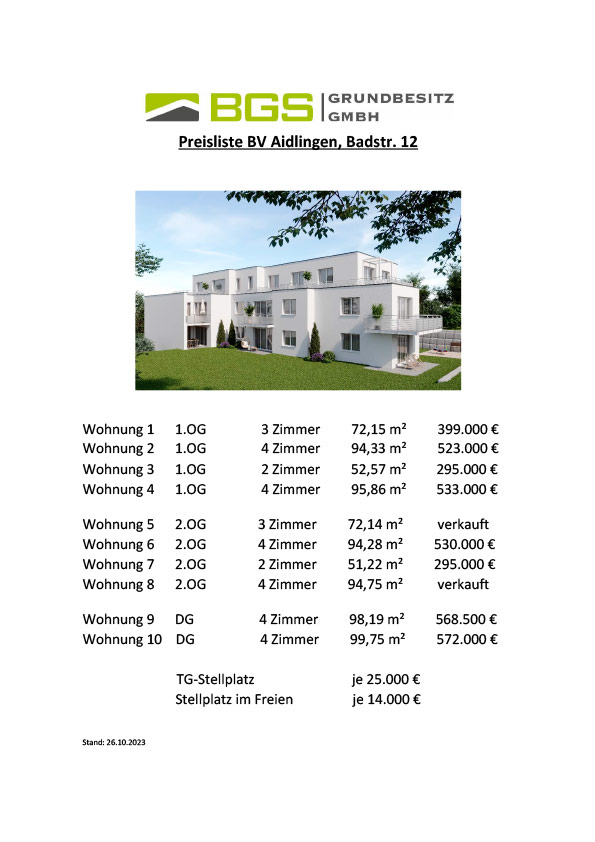 Eigentumswohnung in Herrenberg kaufen