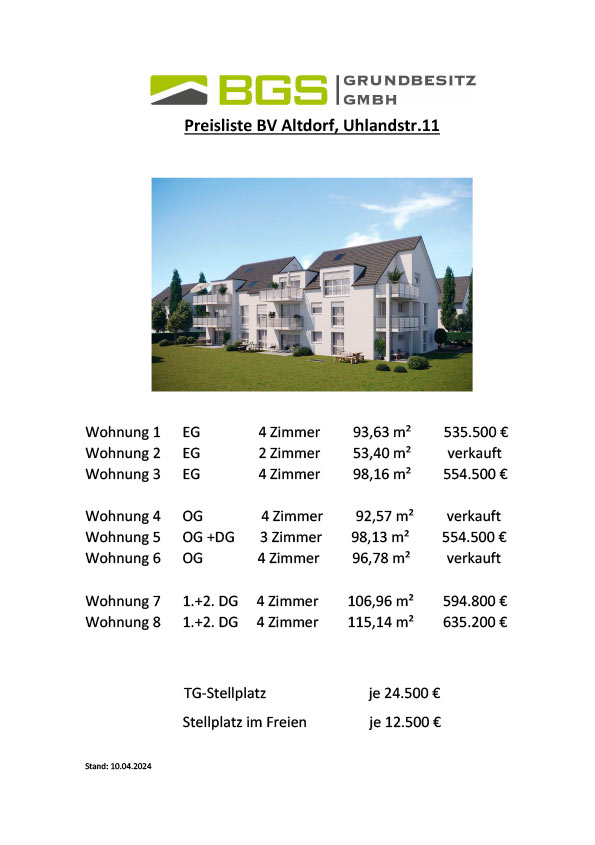 Eigentumswohnung in Herrenberg kaufen