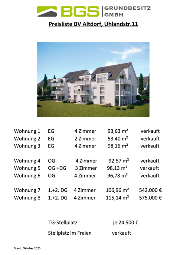 Eigentumswohnung in Herrenberg kaufen